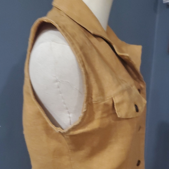 Vtg H.L. Spencer Tan Maxi Dress - Picture 7 of 17